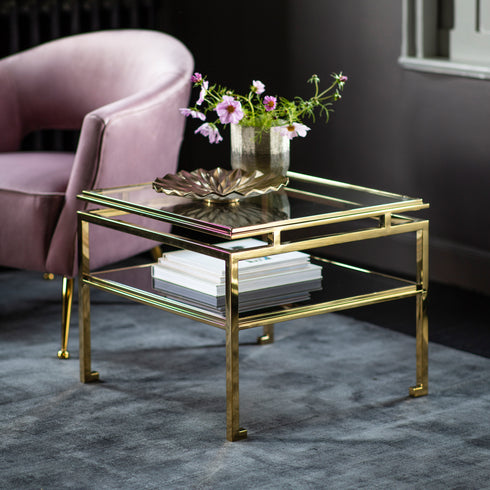 PaulaHome - Lviv Luxe Gold Side Table - Height 46cm